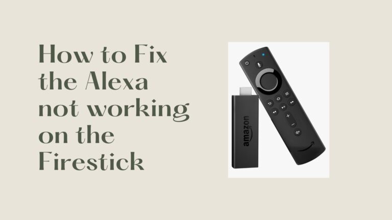 How to Fix Alexa not Working on Firestick | Alexa Helpline