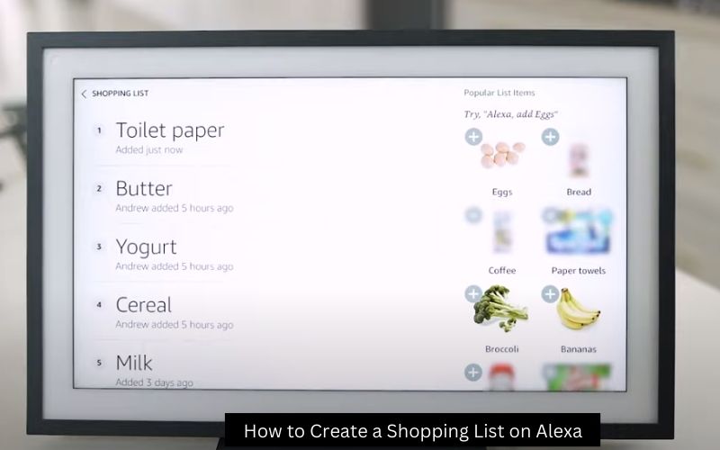 How to Create a Shopping List on Alexa